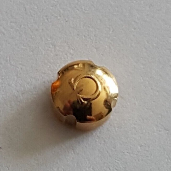 Omega Water Resistant Gold Plated Crown Part Number 42023