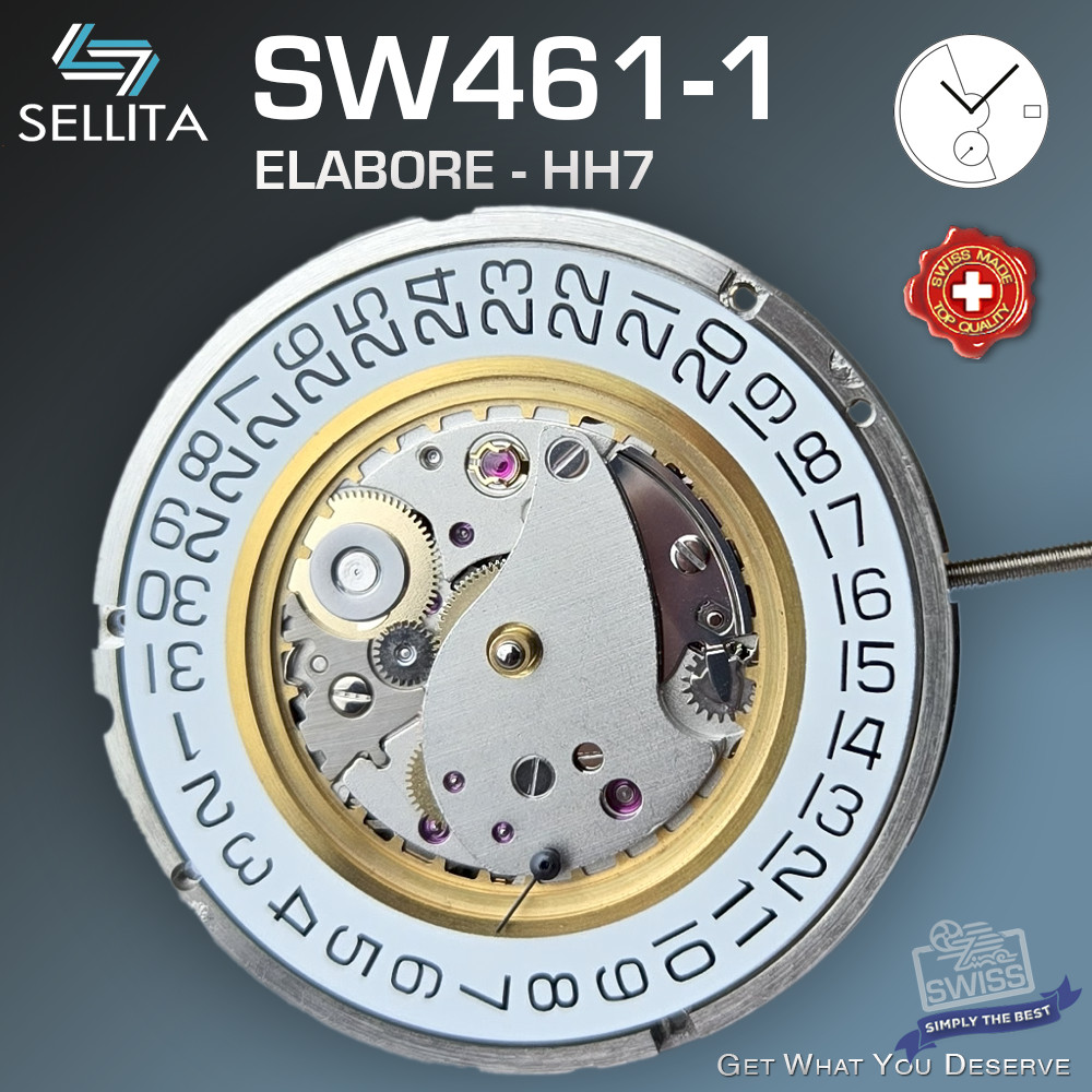 MOVEMENT AUTOMATIC SELLITA SW461-1 HH7, SMALL SECOND 6H