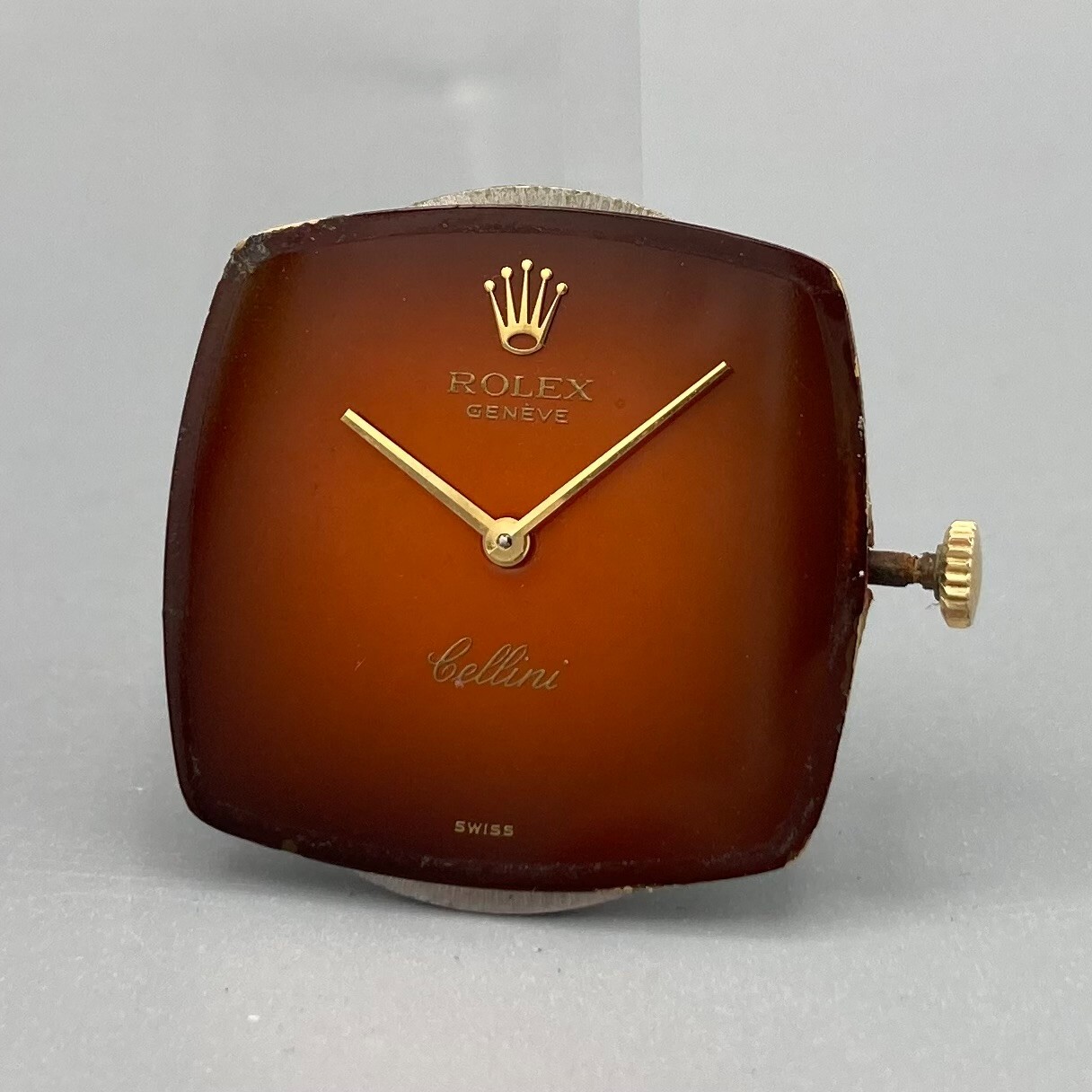Rolex Cellini Hand Wound Movement Red Dial 1600