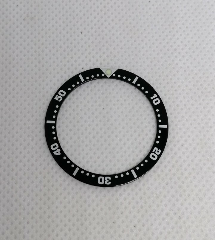 003 SEIKO BLACK BEZEL INSERT FOR MIDSIZE DIVER SKX013 7S26 0030, 4205-0152