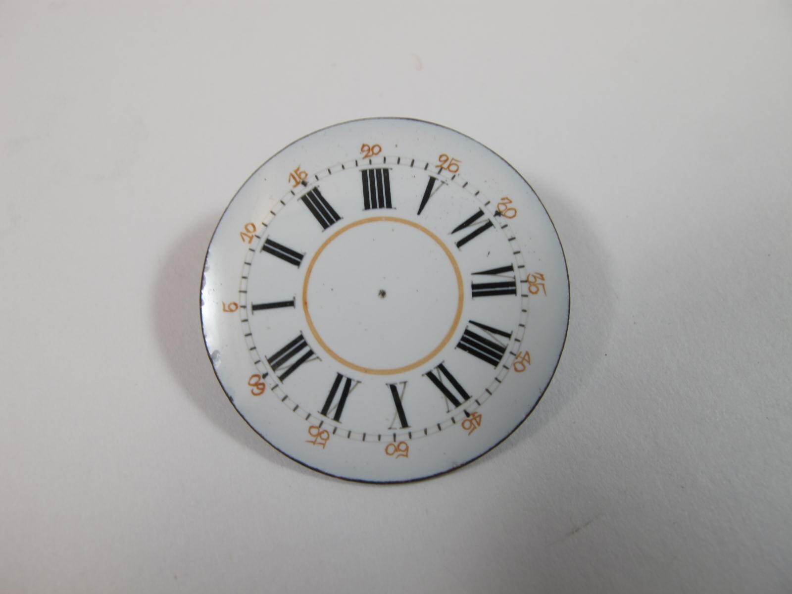 roman numerals fancy beige unfinished no holes watch dial