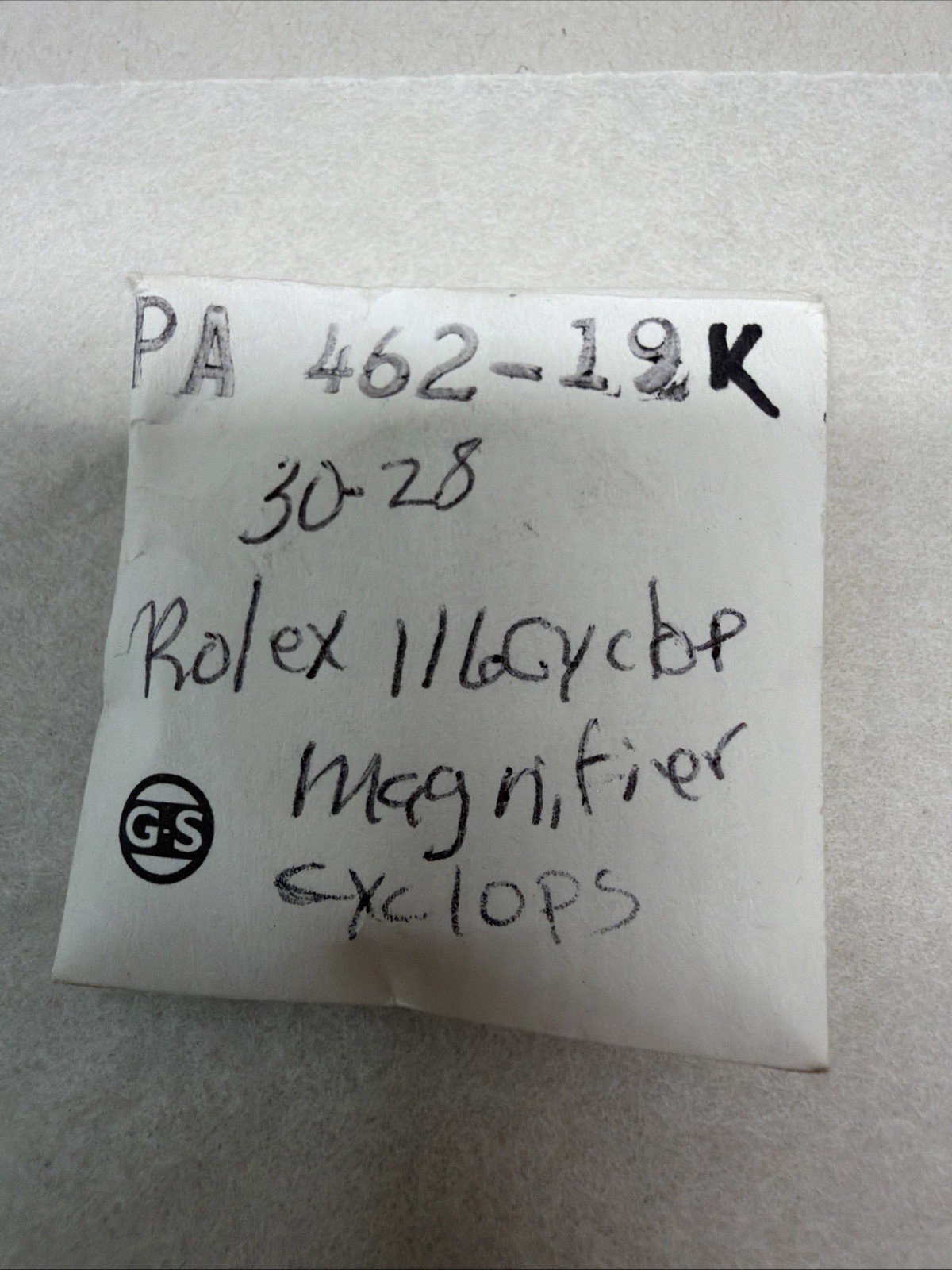 GS Rolex 116 Replacement 30.28mm Crystal PA462-19K Cyclops Magnifier Window NOS