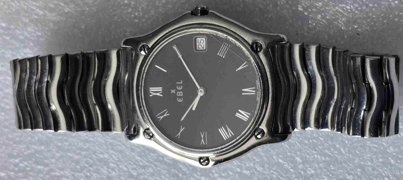 EBEL Sport Classic Wave Steel Wristwatch. Ref: 9187142. Cal: 187-1. For Service