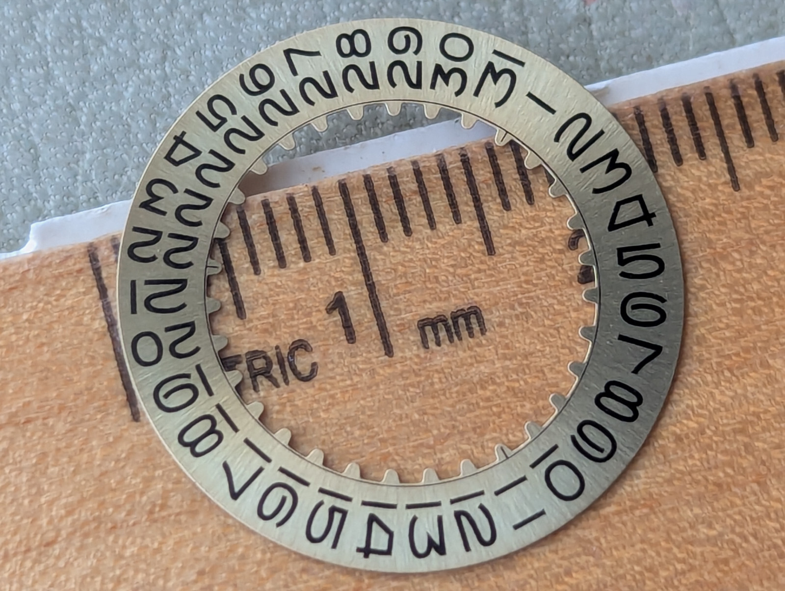 Genuine Vintage Rolex Champagne Date Wheel w/Flat Top 3’s,Open 6 & 9’s EXCEPT 26