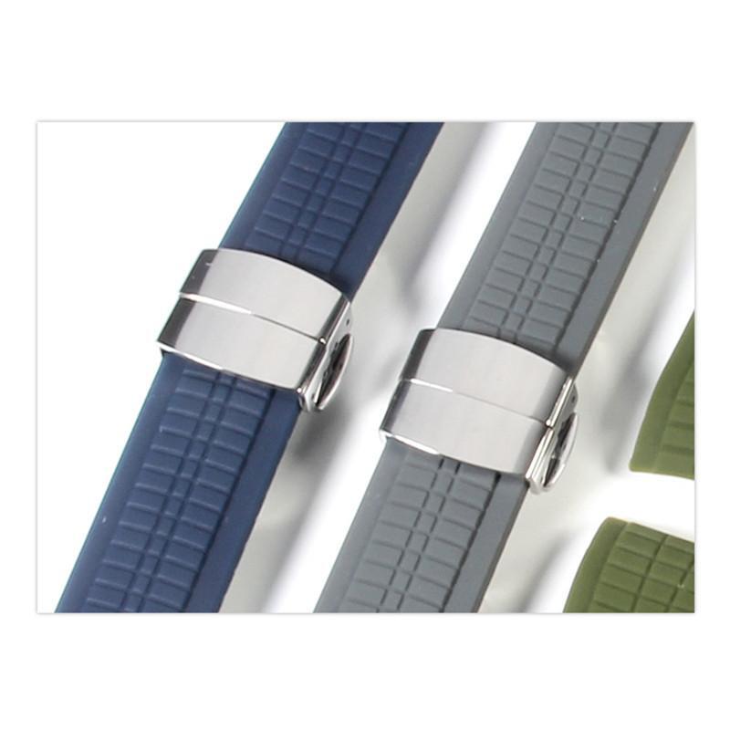 Butterfly Folding Buckle for Patek Philippe Watch 18mm Stainless Steel Clasp
