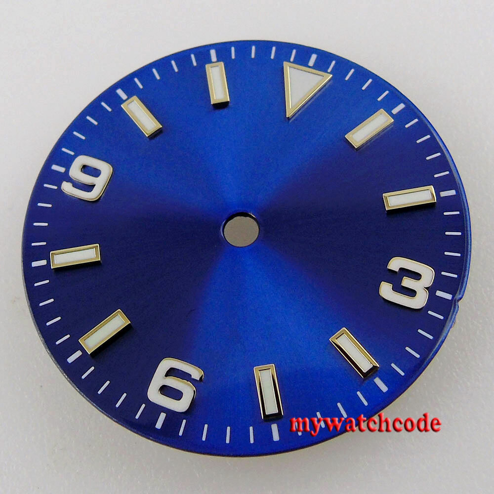 29mm Blue Plain Watch Dial Watch Dial For Explorer NH36A NH35A ETA 2824 2836