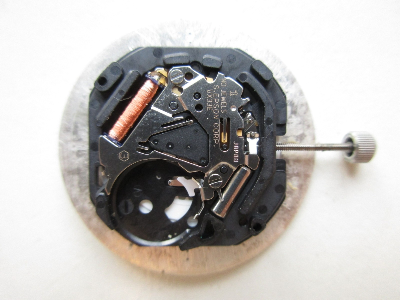 Pulsar cal. VX33E Japan quartz watch movement Day Date – running