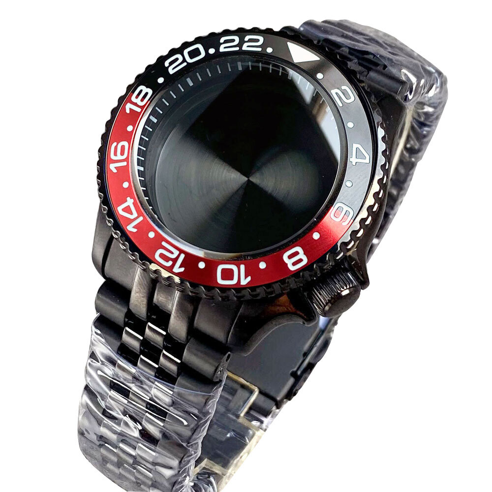 Domed Sapphire 200M Waterproof 41mm SKX Diver Watch Caase Steel for NH35 NH34 PT