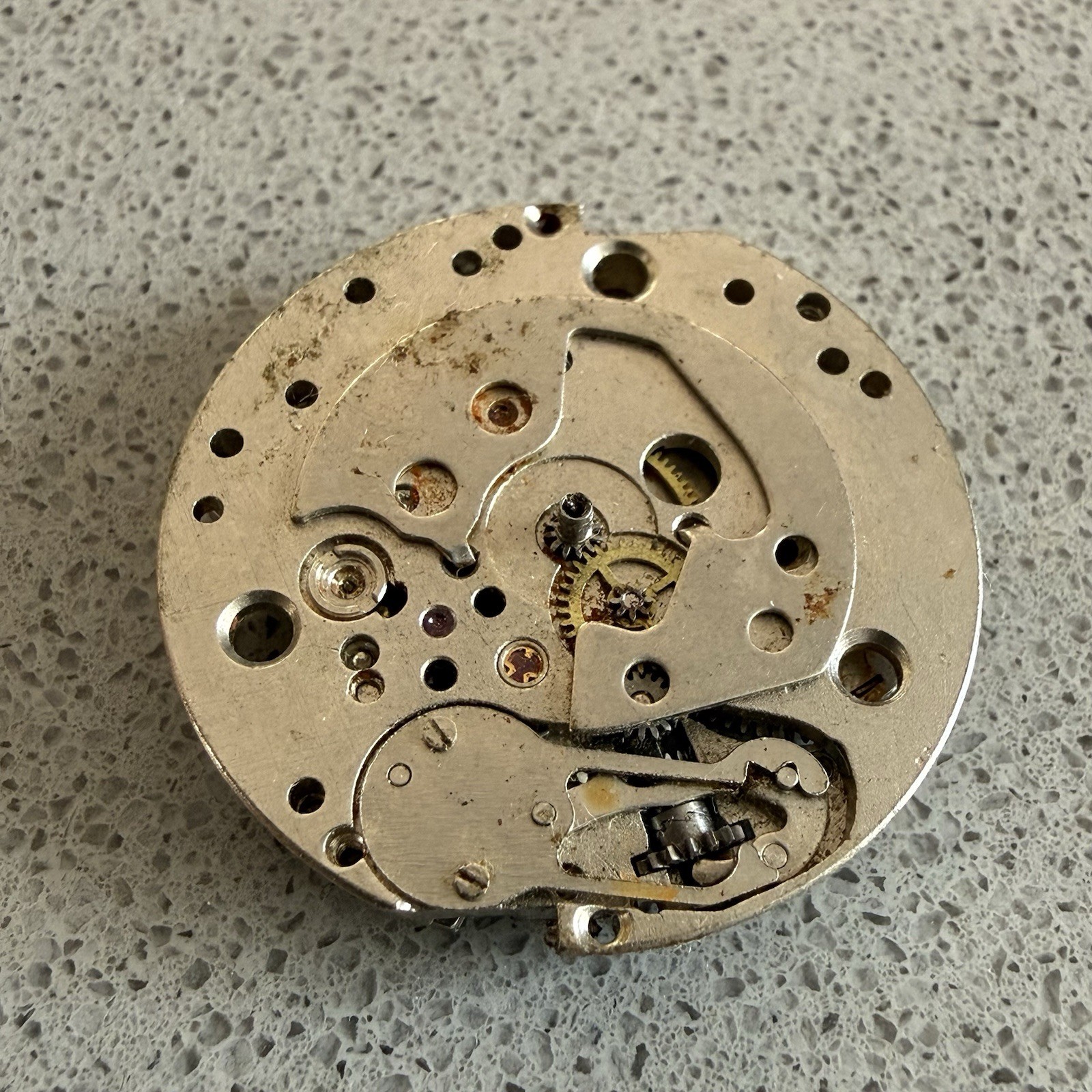 Vintage Soviet Raketa 2609.HA Watch Movement 26mm SU Spares Repair Broken Spring