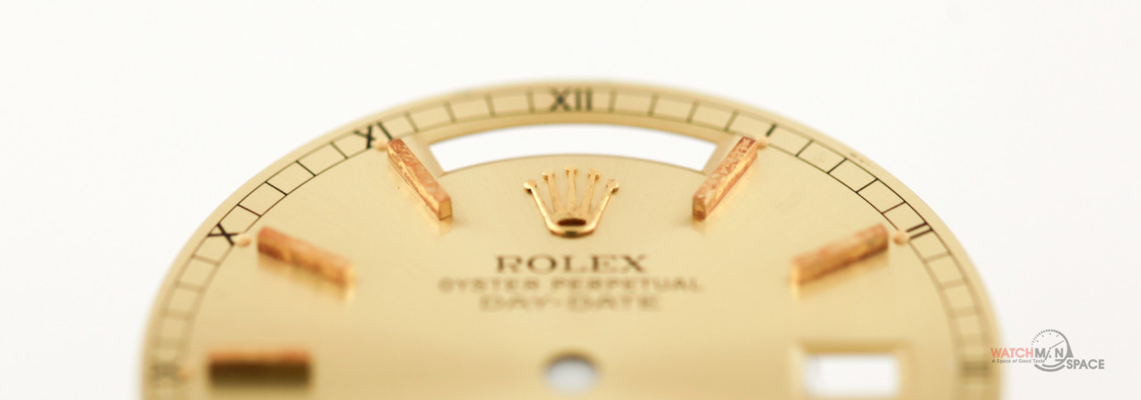 Original Men’s Rolex DayDate 36mm 18238 18038 Champagne Stick Dial 18KY #J15