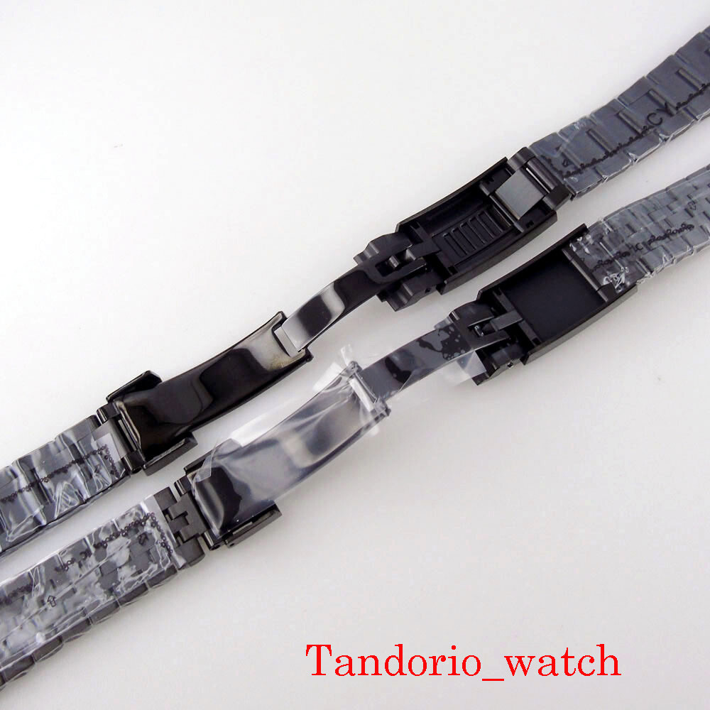 20mm Black PVD Stainless Steel Watch Jubilee Strap Fit 40mm Submariner men watch