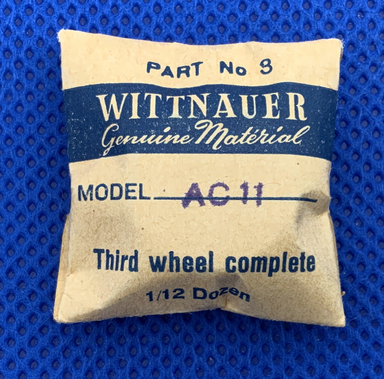 Wittnauer AC11 Part # 210 Third Wheel. Sealed. NOS 1-2 R (9c2)