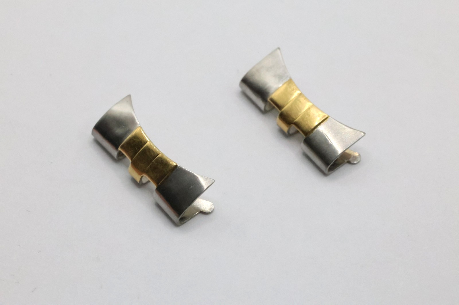 Authentic 455 Rolex 20mm End Links Yellow Gold & Stainless Steel #529