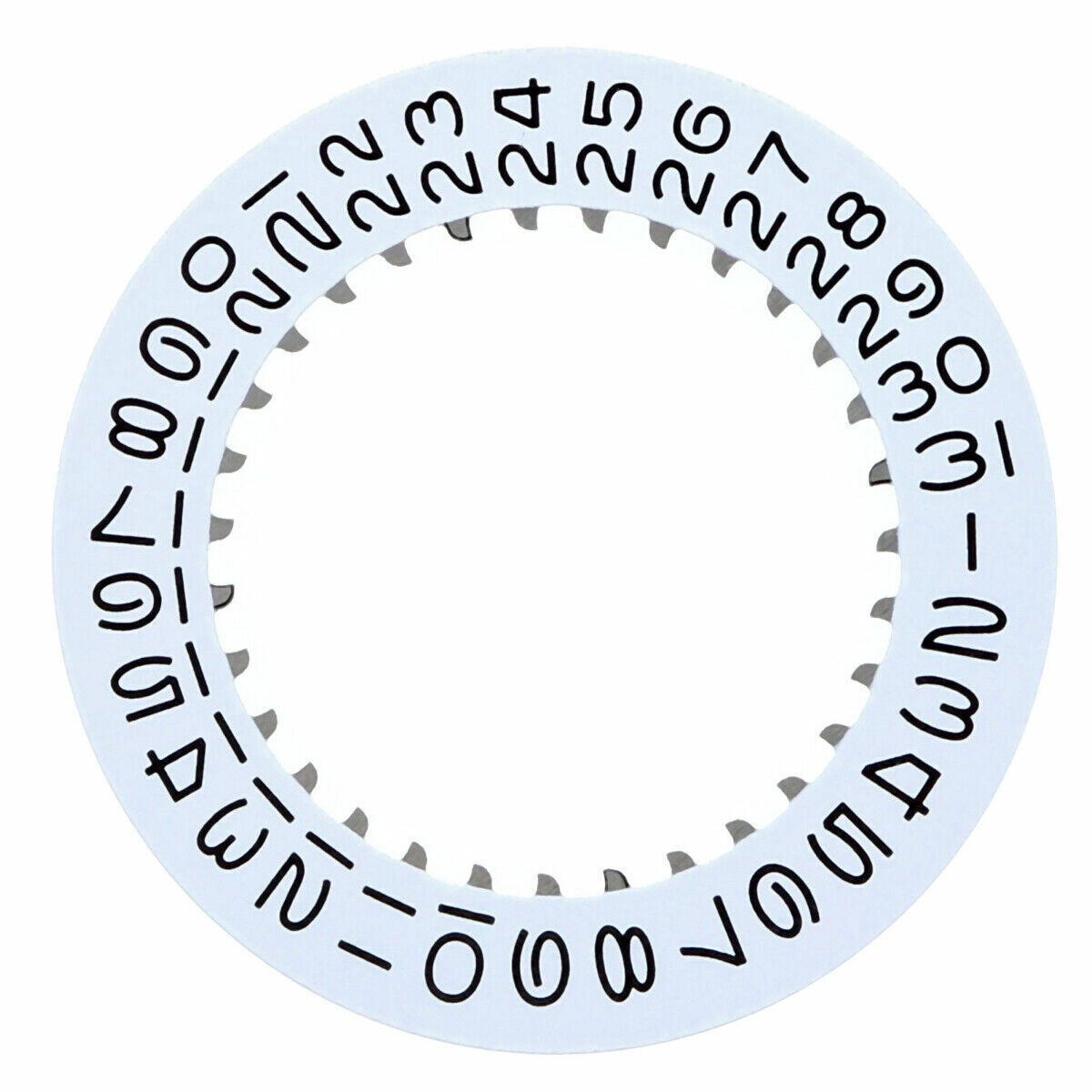 Date Disc For Rolex Datejust 36MM 3030-3035 Movement White Black Numbers