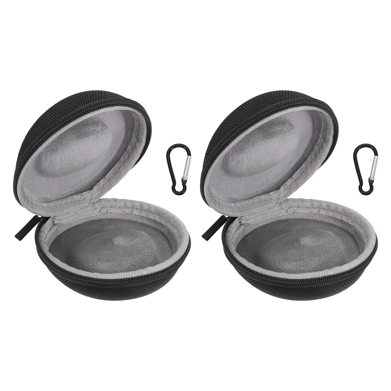 2pcs Watch Travel Case 1 Slot Storage Box Up to 50mm / 2 Inch, Black