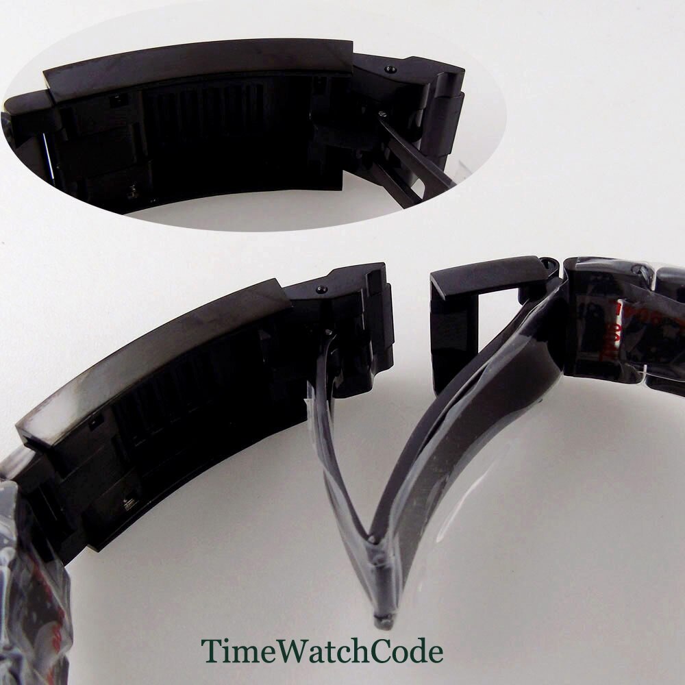 43mm PVD Black Watch Case Fit NH34 NH35 NH36 ETA2824 PT5000 Miyota8215 DG2813