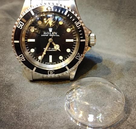 Rolex Submariner R17 5512 5513 1680 Acrylic Bezel Glass Dome Used