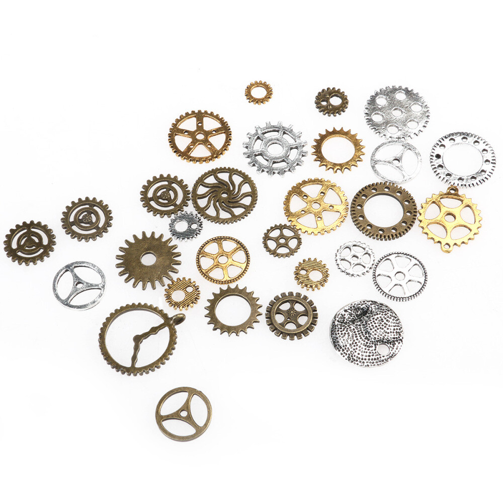 36 Grams Vintage Watch Parts Pieces for Crafting Steampunk Jewelry Altered Art