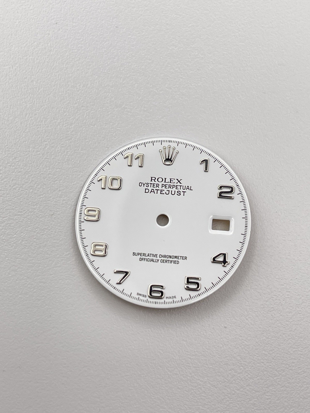Genuine Rolex 36mm Datejust White Arabic 3-6-9 Dial 16234 16233 16200 OEM