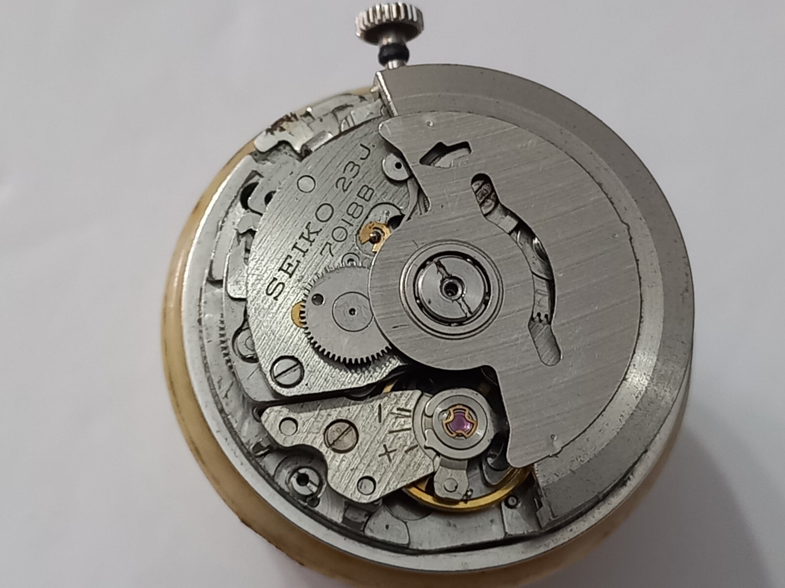 SEIKO 7018-8000 FLYBACK AUTOMATIC DIAL, HANDS & MOVEMENT 4 PARTS OR RESTORATION
