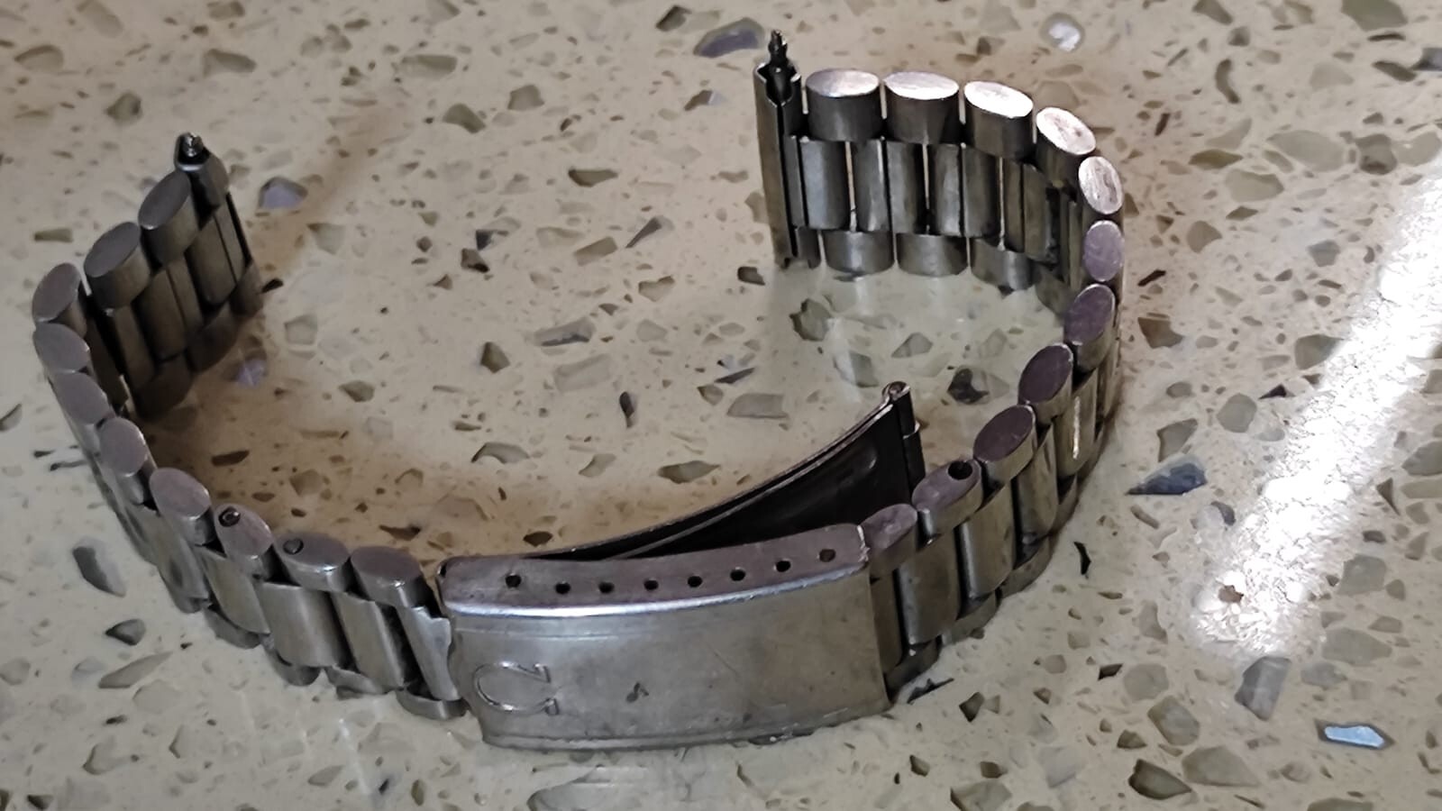 Omega Speedmaster Original Bracelet No.11 1125 Parts End Link Nr 699 20mm Used
