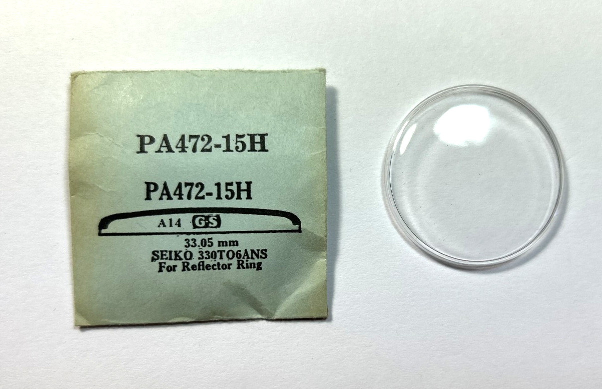 SEIKO 330TO6ANS ROUND PLASTIC WATCH CRYSTAL PA 472-15H
