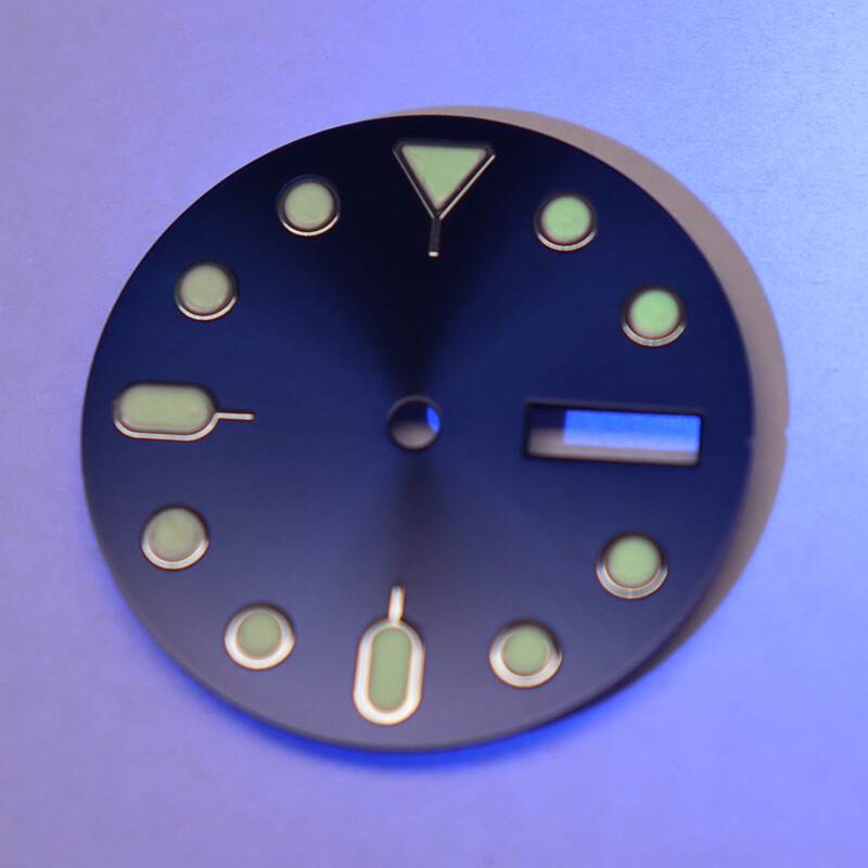 28.5mm Watch dial parts Modifying Seiko SKX007 Diver Mod Week, calendar For NH36