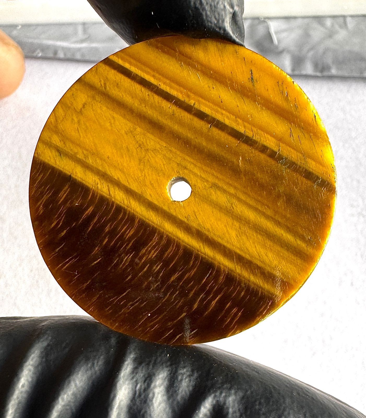 tiger eye Watch Dial Blank Handmade Dial for 31.5 mm-1.5 mm GMC-238