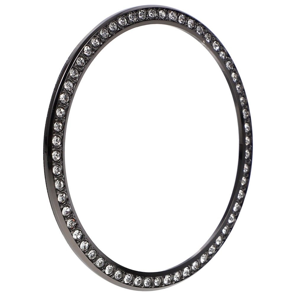 1Set Lightweight Black Watch Bezel Ring Alloy Durable Fashion Watch Accessory