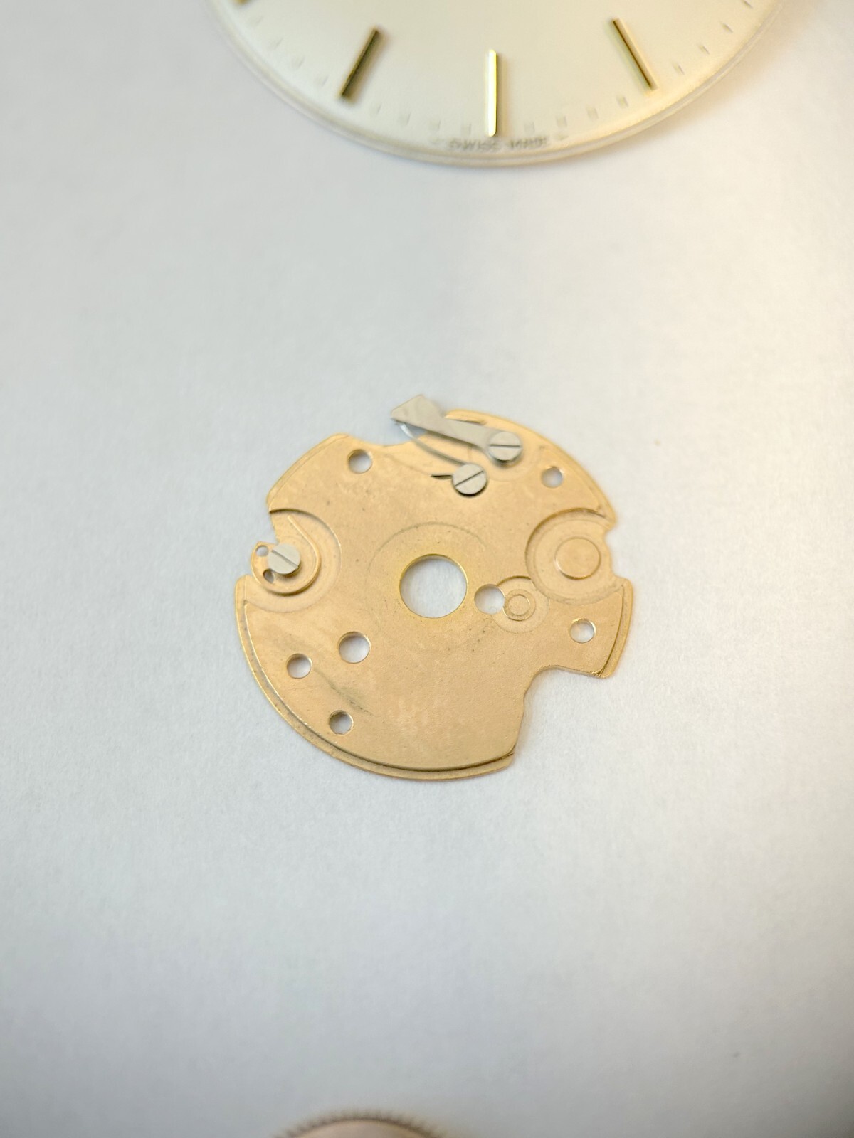 Omega Cal 565 Watch Movement Parts Balance Fork Wheel Spring Bridge Escapement 3