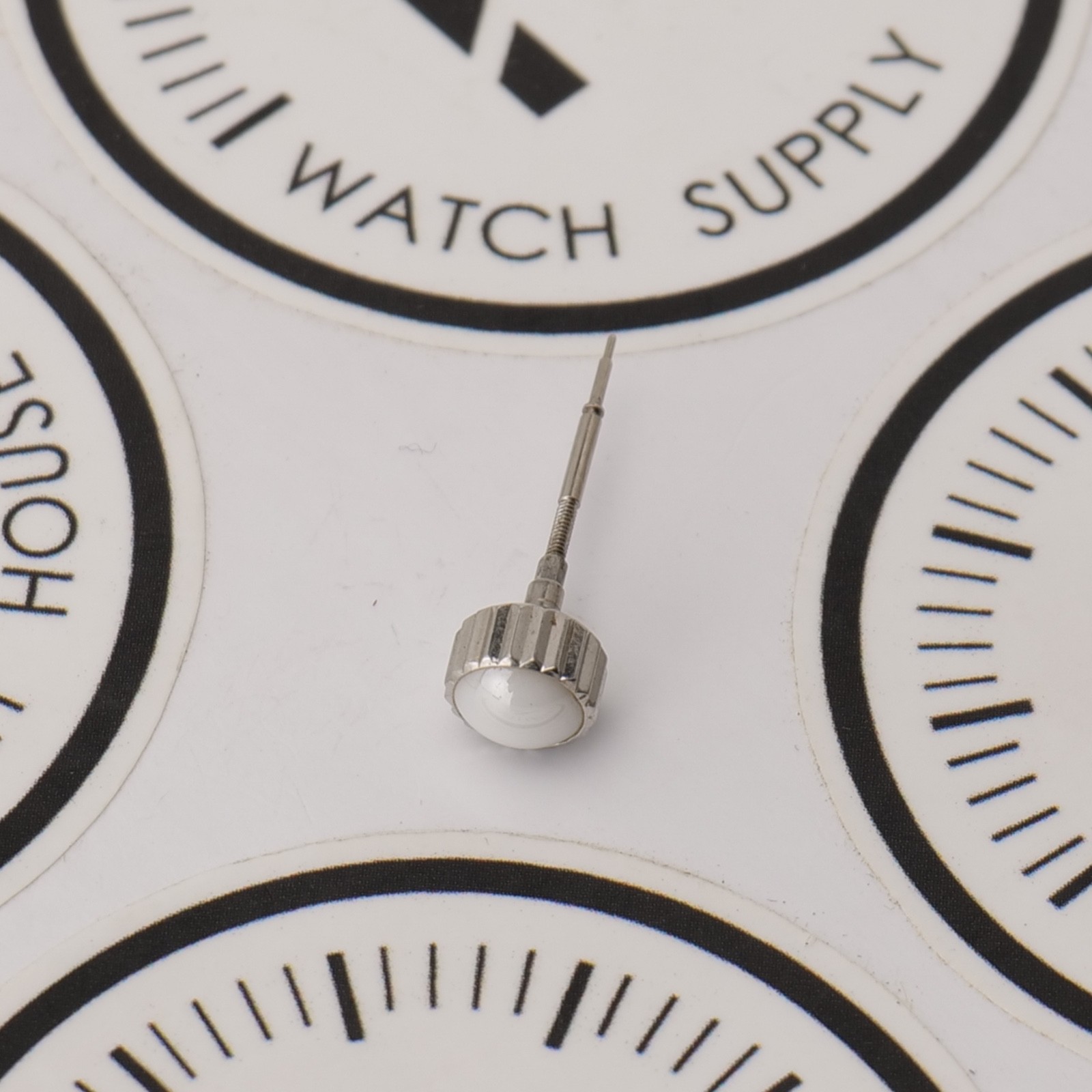 Genuine Chanel J12 White Ceramic & Steel Watch Crown 5.8mm New Old Stock (G2D2)