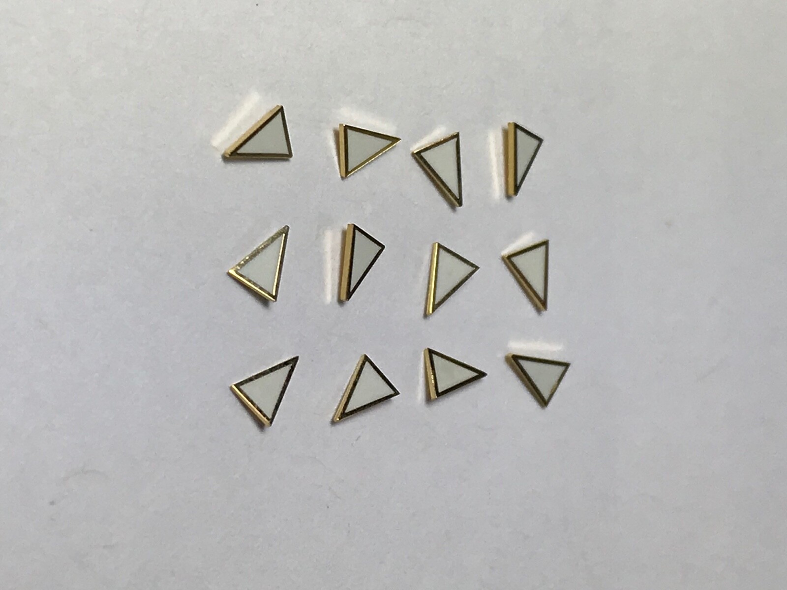 Watch Dial Hour Markers GOLD & Green LUME Triangle Numeral Dot Index parts rep