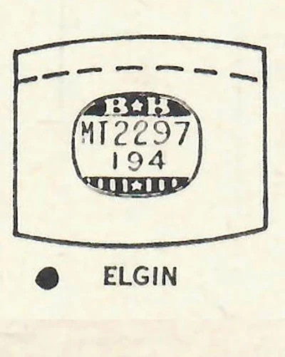 ELGIN : 5503 – Tonneau 22.9mm x 19.4mm