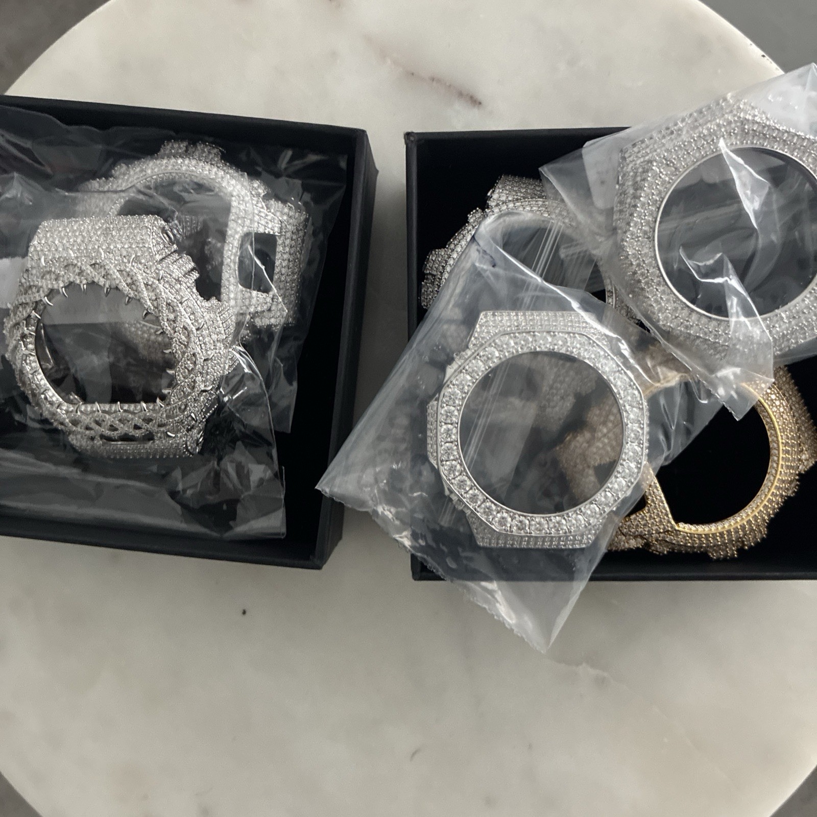 VVS1 8.44ct Moissanite Diamond GA2100 G Shock Bezel