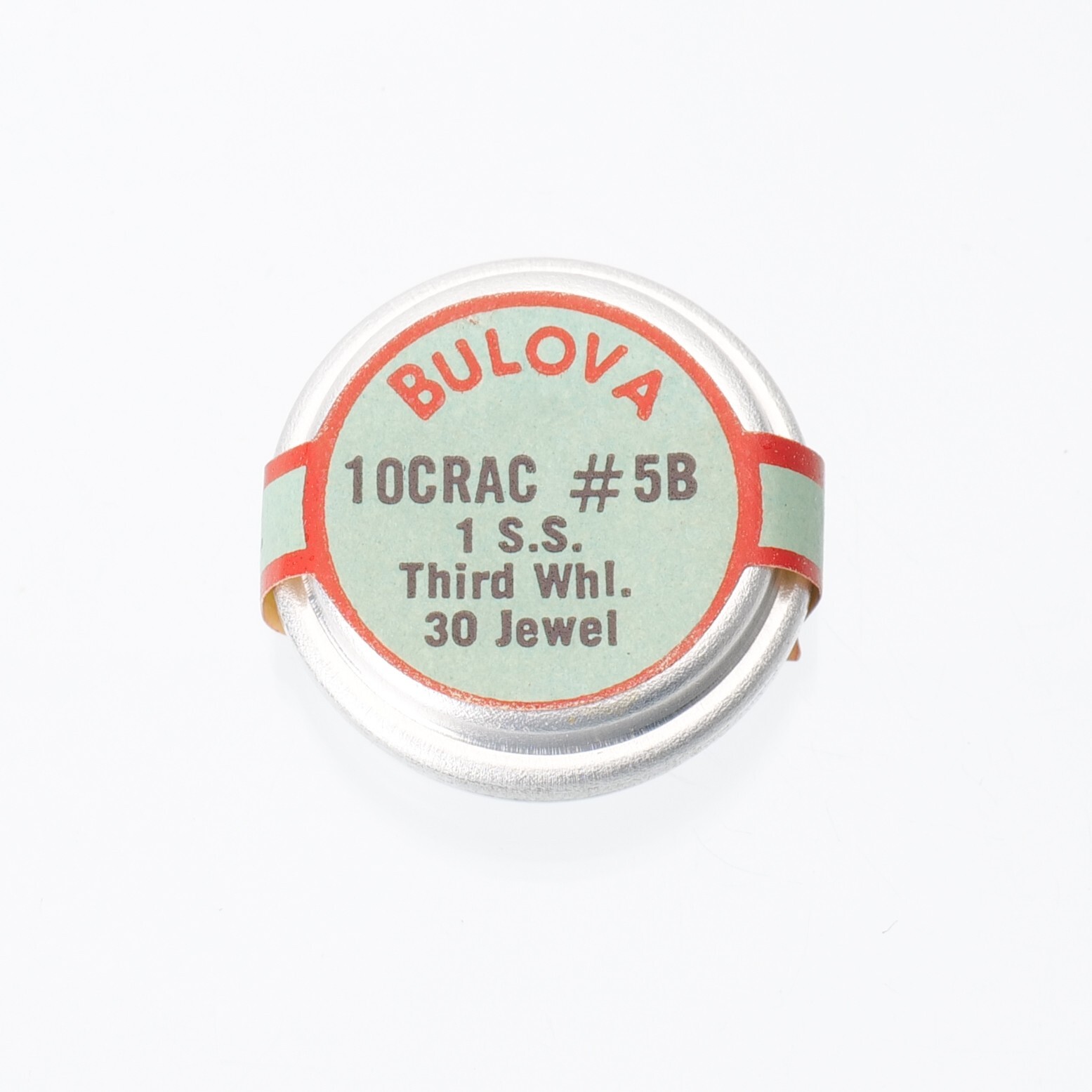 NOS Vintage Bulova 10CRAC, 10CRACD S.S. Third Wheel 30 Jewel Watch Part (C16D29)