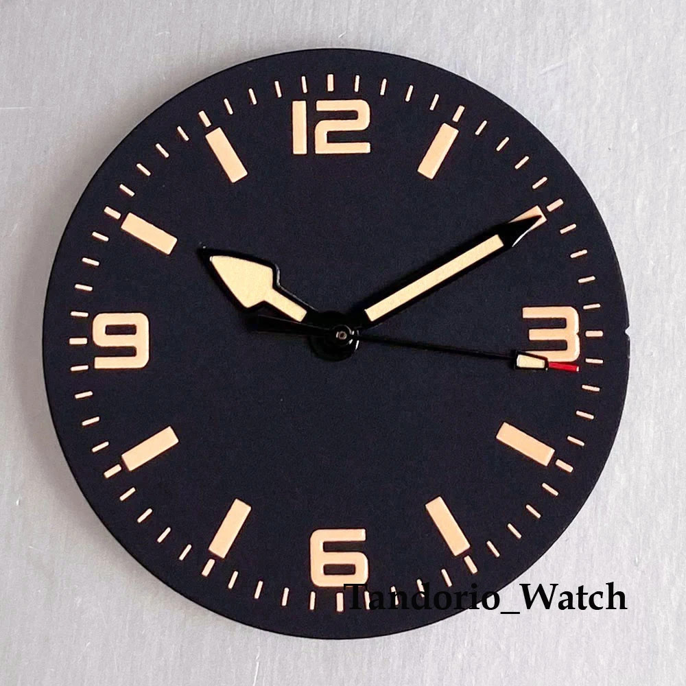 Tandorio New 31mm Vintage NH35 Watch Dial For Miyota 8215/NH35/PT5000 Movement