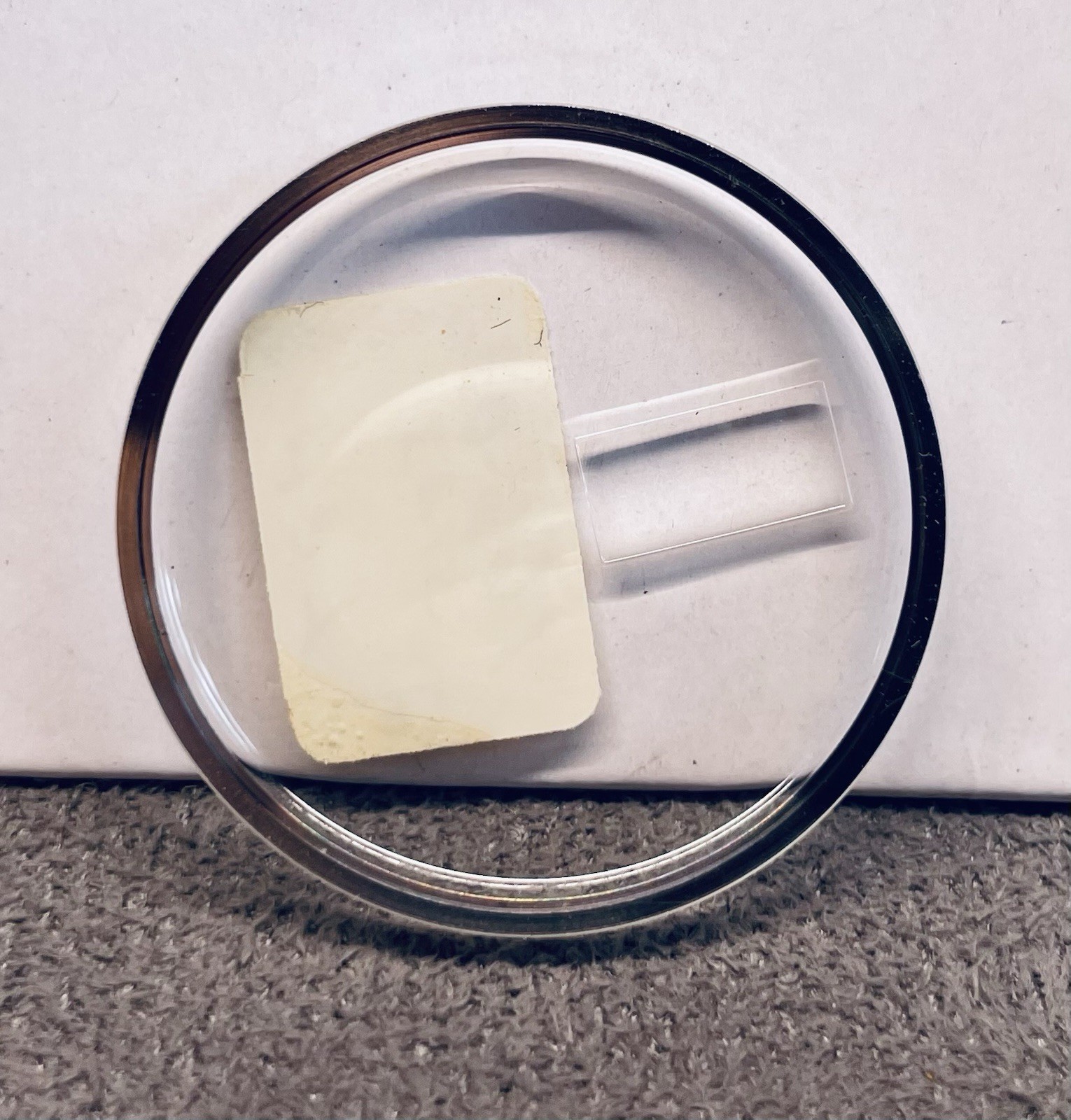 OMEGA Watch Crystal White Ring 166-036 Calendar Date Loupe 5123