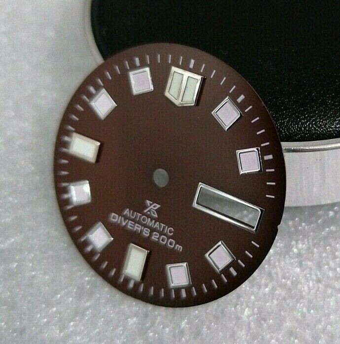 🟤 BROWN DIAL FOR SEIKO NH36 MOVEMENT ( DIAL LEGS AT 3 & EXACT 4 )