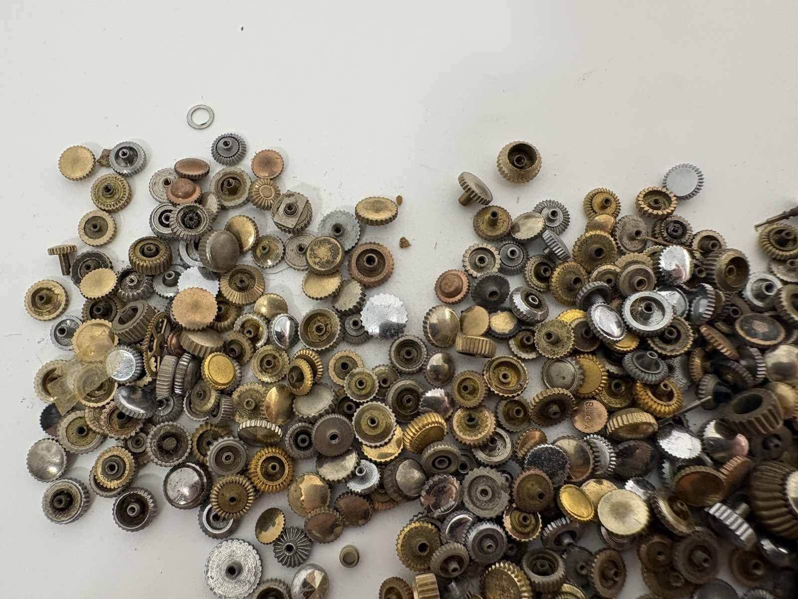 Huge Watchmaker’s Lot Of Assorted Wrist and Pocket Watch Replacement Crowns