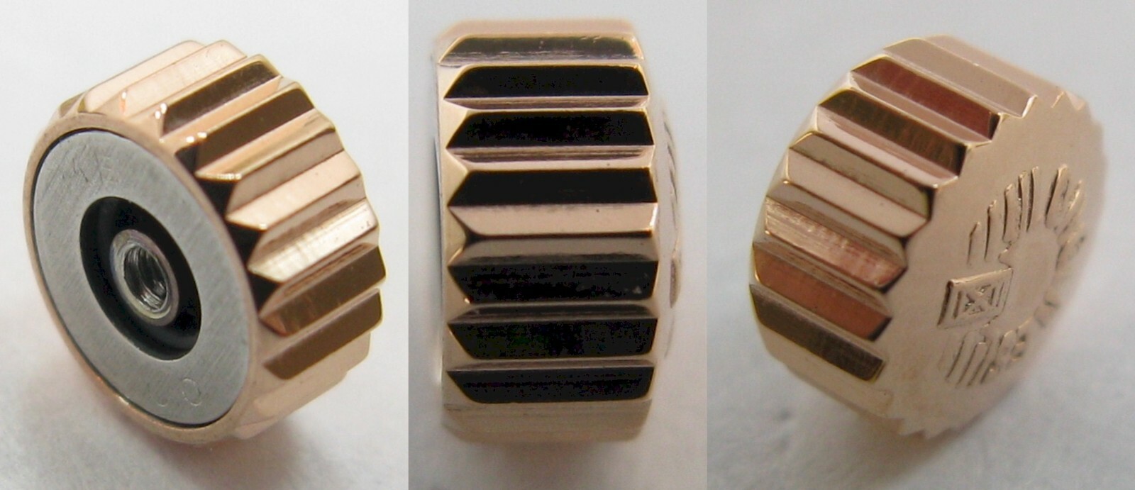 Longines crown in pink / rose gold plated diameter 4.9 mm * Tap 10 *