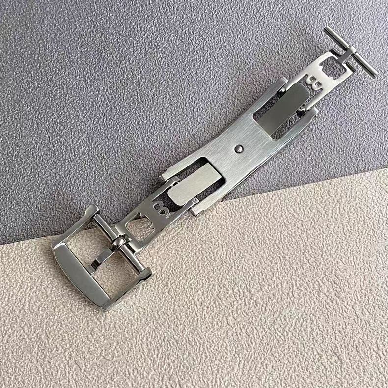 18mm 15mm Folding Clasp For Blancpain Villeret Leather Bracelet Men Women NEW