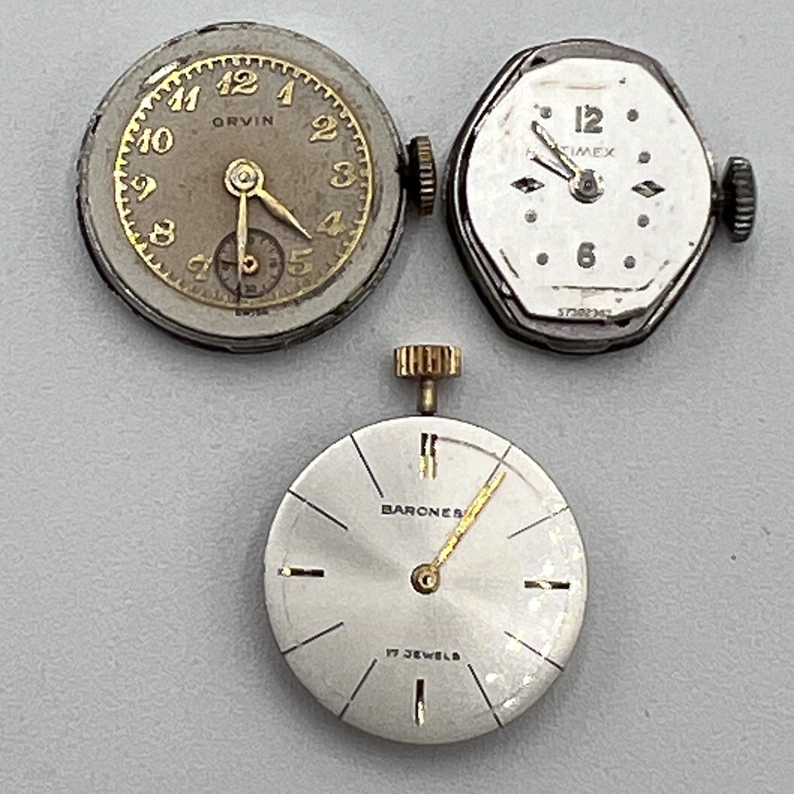 Mixed Lot of Vintage Ladies Watch Movements UNTESTED For Parts Repair 13 Total