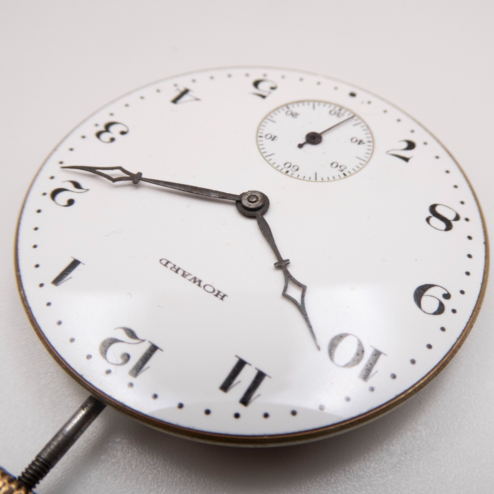 E. Howard Series 7 12-Size 17-Jewel Antique Pocket Watch Movement, Keeps Time