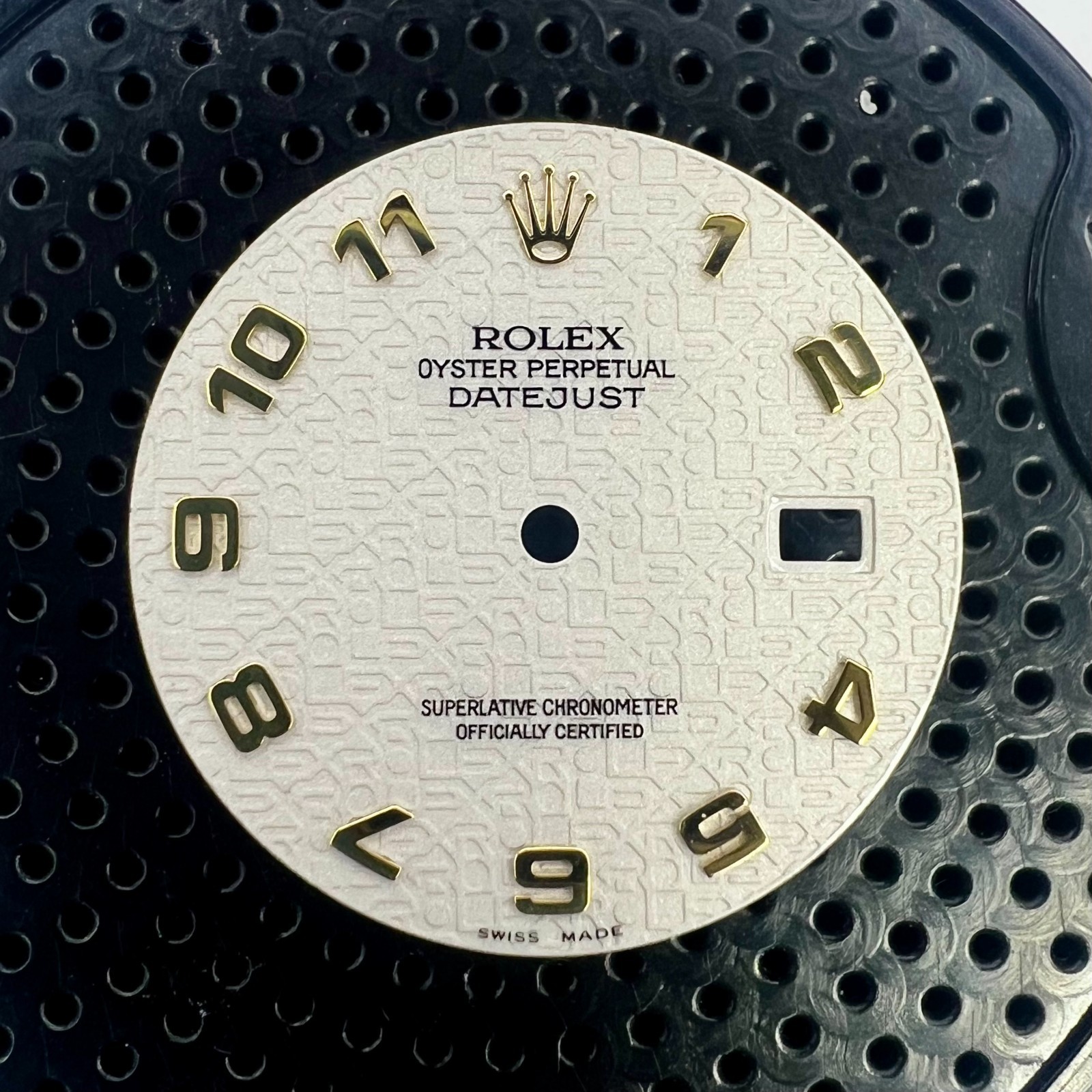 Genuine Rolex Datejust 36 Cream Anniversary Jubilee Dial with Gold Hour Markers