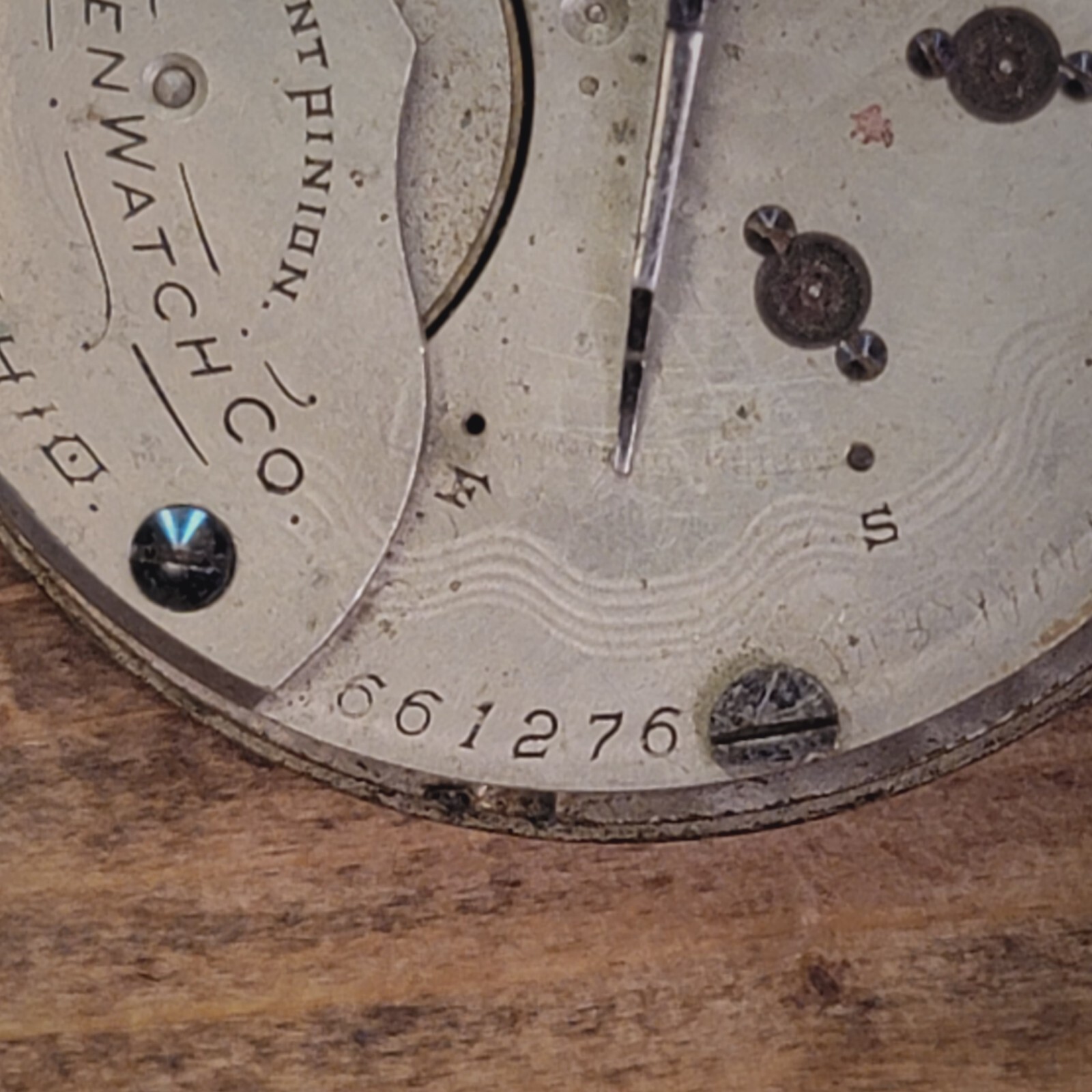 Antique Dueber Hampton Watch Co. Movement #661276 Parts / Repair 45.5mm
