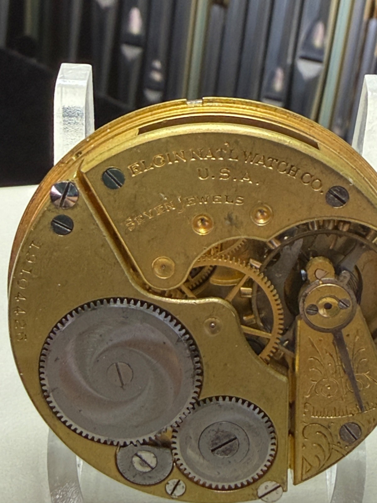 For Project or parts Vintage Elgin Pocket Watch, Circa 1917, 16S, 7J, Grade 293