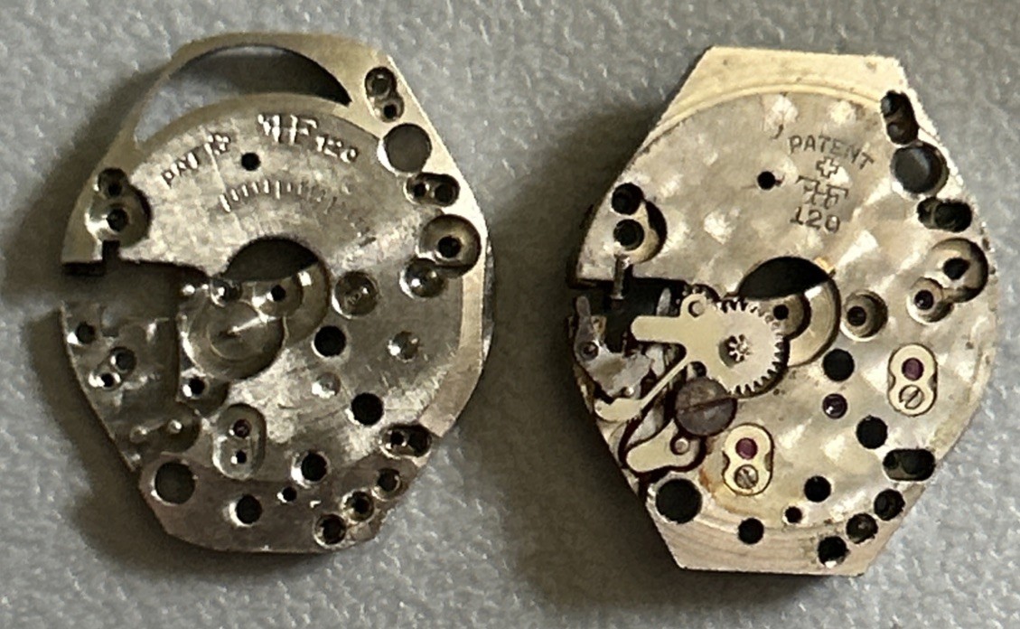 Vintage Fontainemelon Woman’s FHF cal. 120 Watch Movement Parts Lot Of 2