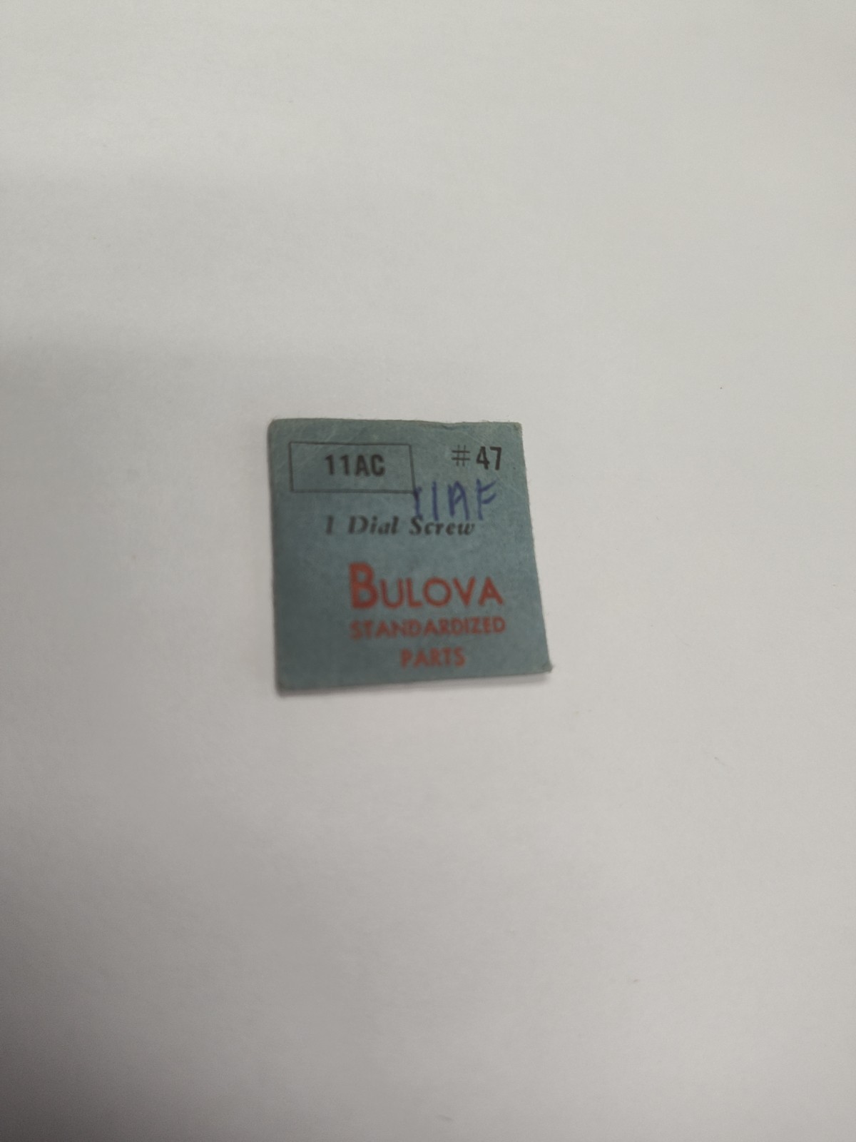 Vintage Bulova Watch Part (1) Dial Screw Part #47 New Old Stock 11AC