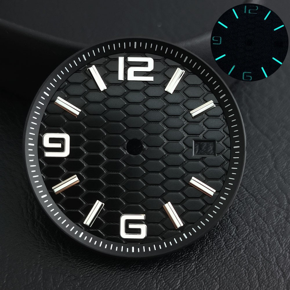 39.5mm NH35 Case NH35 Dial 33.8mm Watch Parts BGW9 Lume for NH35 Movement