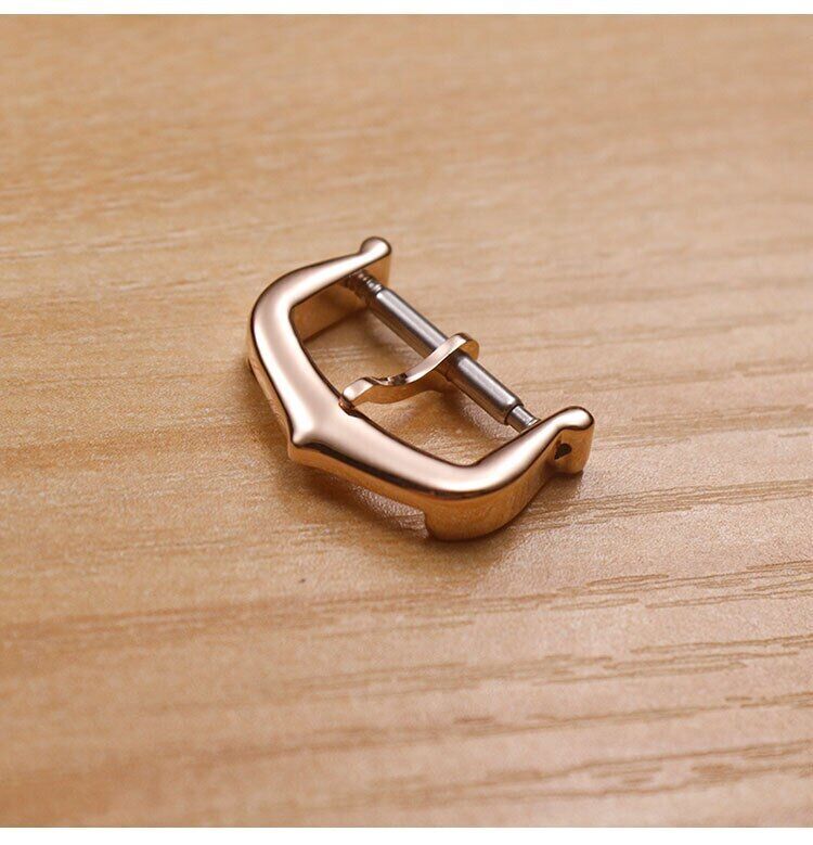 12 14 16 18mm Stainless Steel Pin Buckle For Cartier Watchbands Silver Rose Gold